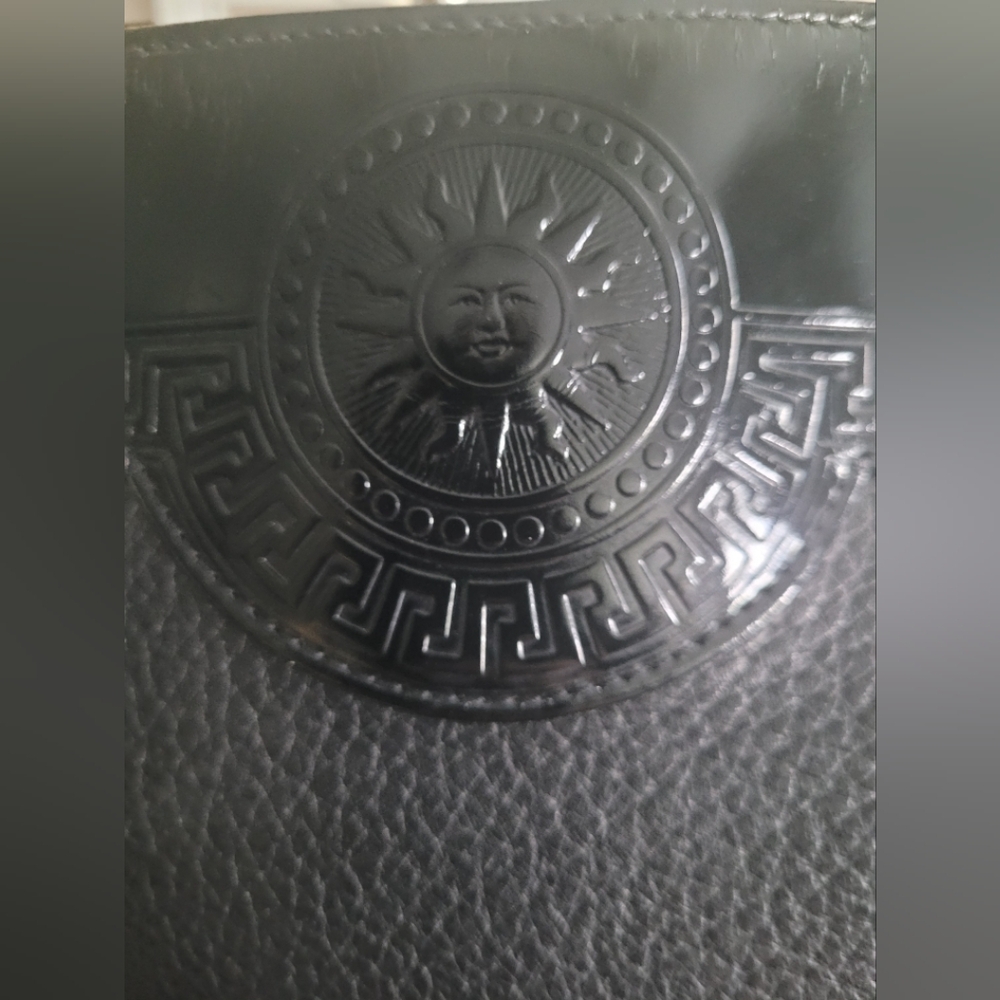 Versace Black Leather Tote Bag - Picture 10 of 12